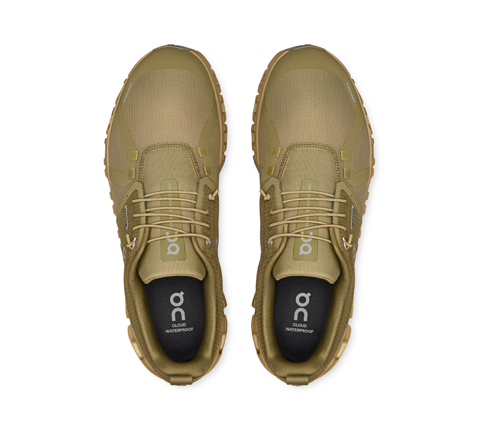 ON Cloud Waterproof Trainers Olive Green Safari Shoes - UK 6.5-11