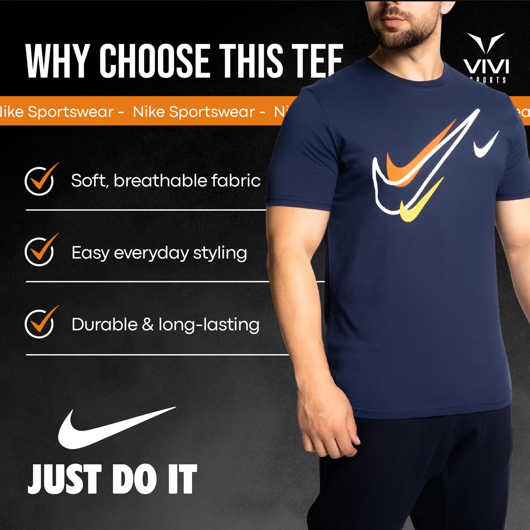 NIKE COURT SWOOSH T SHIRT