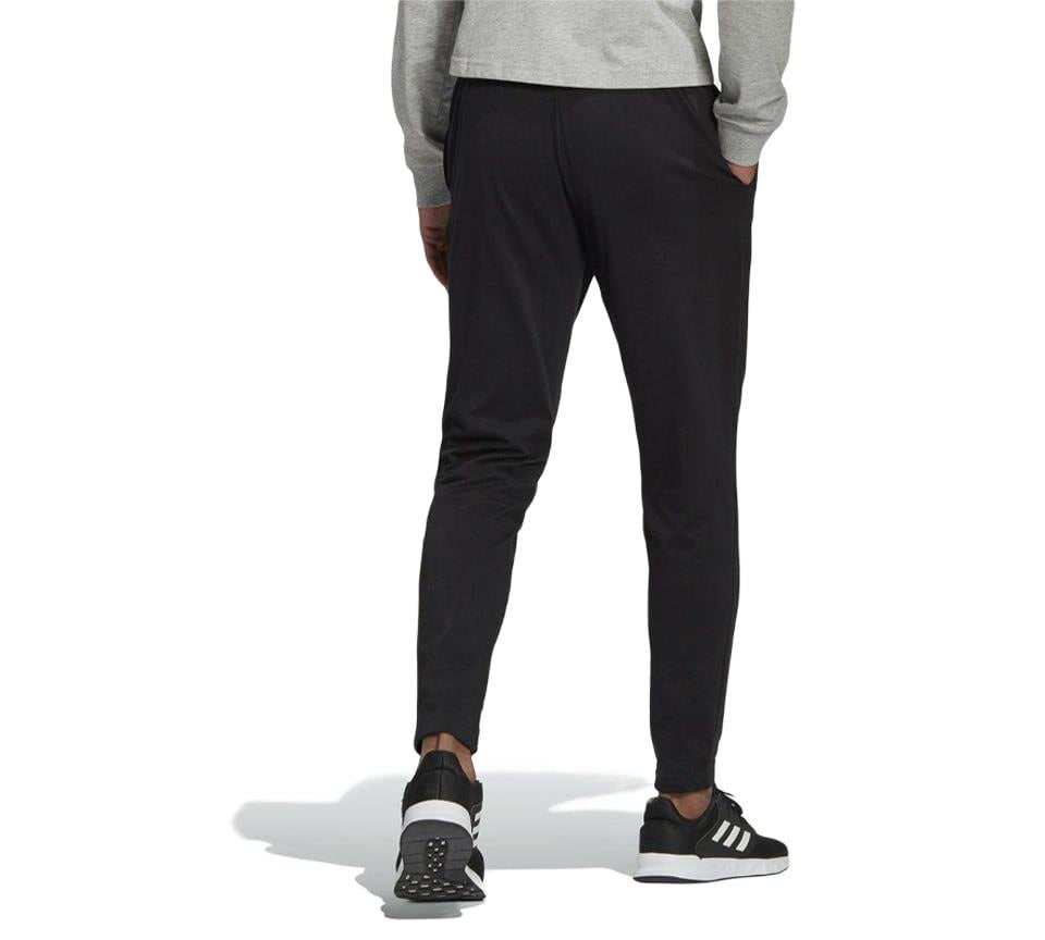 Adidas Essentials French Terry Mens Tapered Elastic Cuff Logo Joggers Black UK M-XL