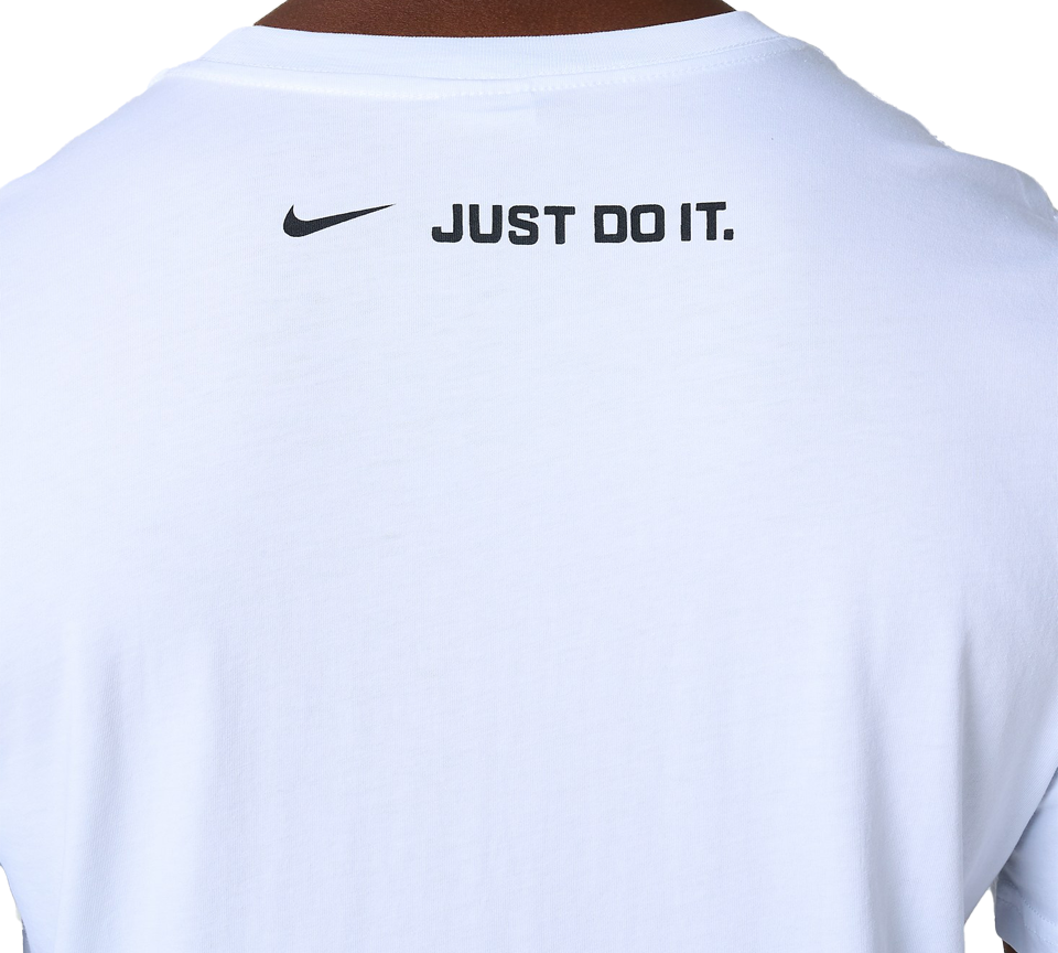 Nike Air Swoosh T Shirt Mens Casual Black and White Crew Neck Short Sleeve Tee UK S-2XL
