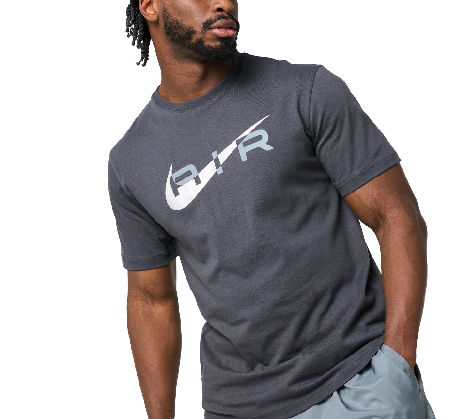 Nike Air Graphic Tee Mens Black and Navy Short Sleeve Crew Neck T-Shirt UK S-2XL