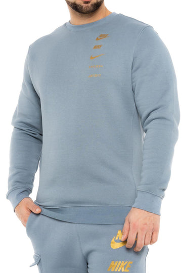 Nike Mens Standford Issue Crewneck Sweatshirt Grey UK S-2XL