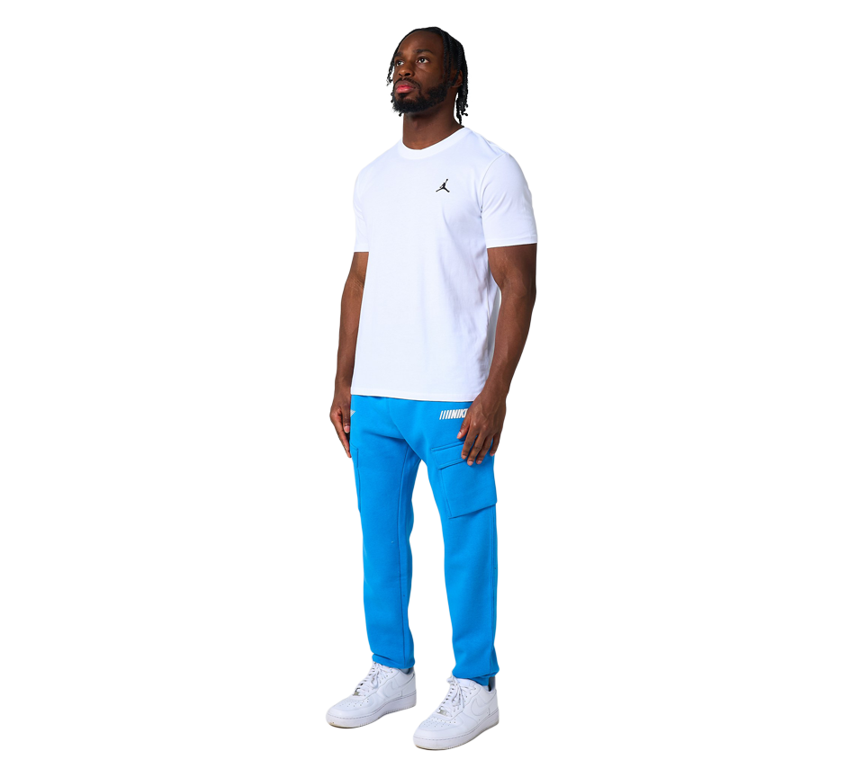 Jordan Jumpman Short Sleeve T-Shirt Mens White Grey Crew Neck Tee UK S-2XL