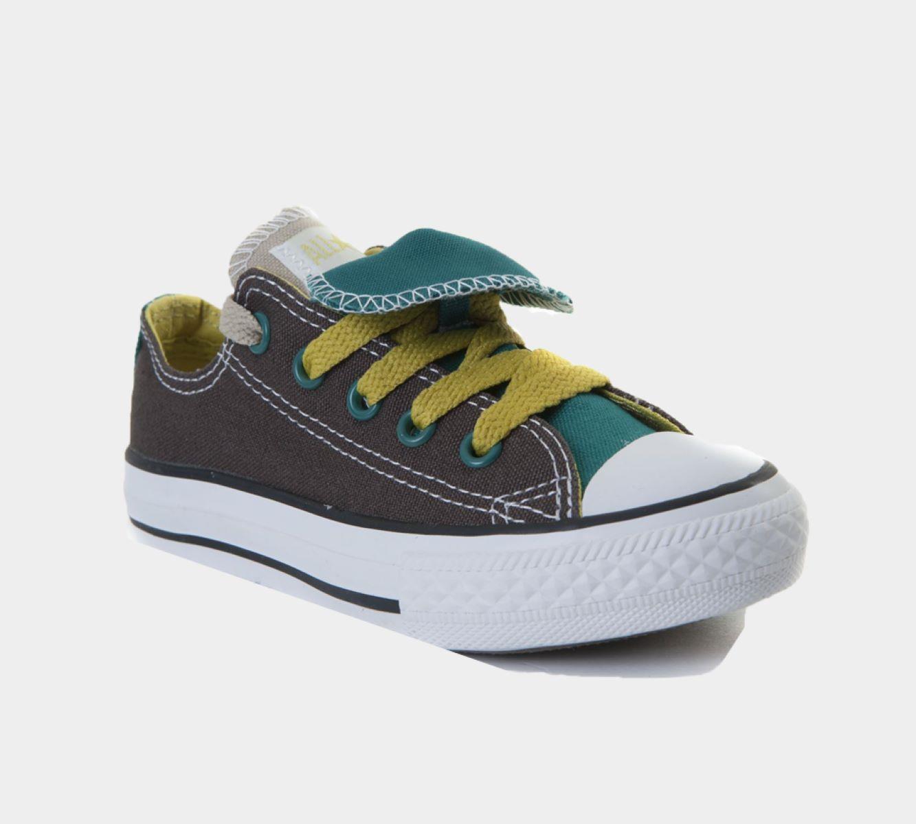 Converse CTAS Double Tounge OX Shoes Brown/Green UK