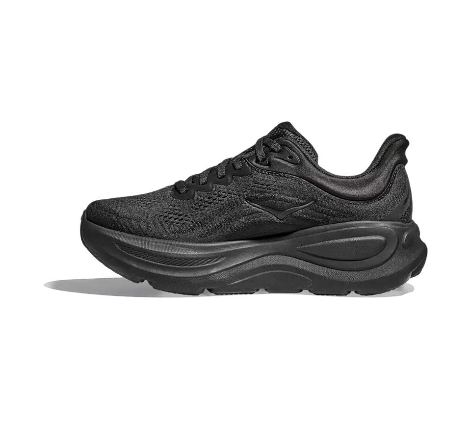 Hoka Bondi 9 Trainers Mens Cushioned Running Shoes Black White UK 7-12