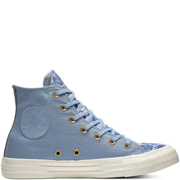 Converse CTAS Washed Denim/Provence Purple Women Shoes UK 3-8