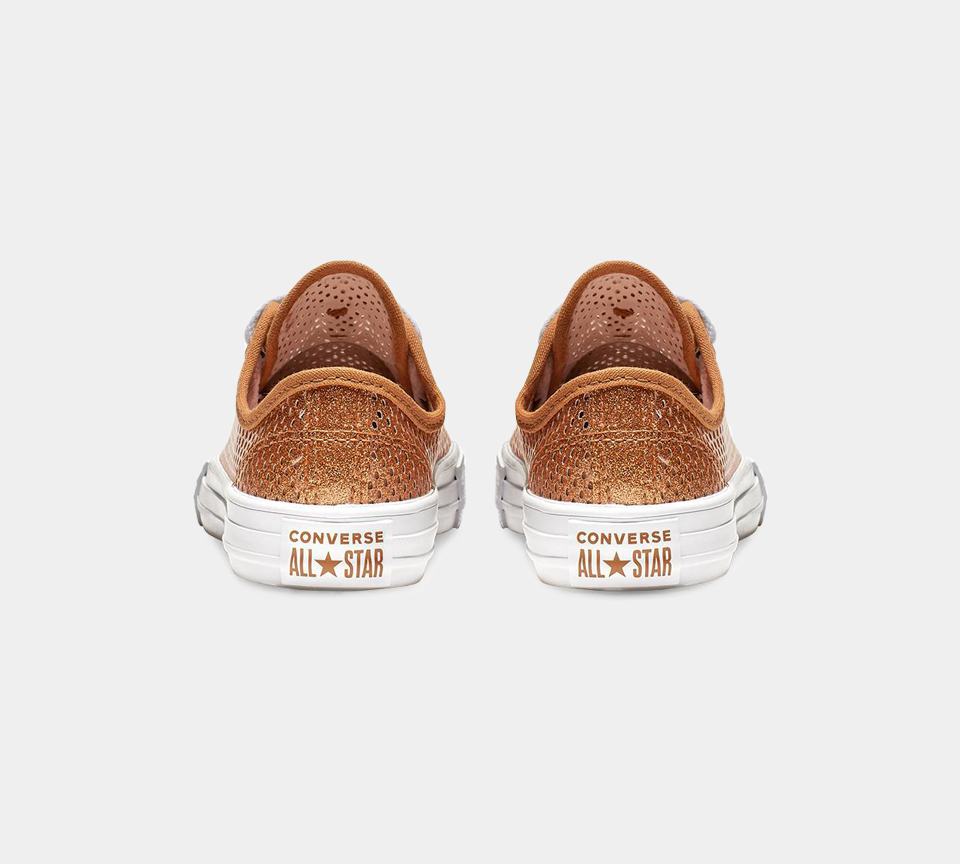Converse Chuck Taylor All Star Low Top Trainers Bronze Junior Shoes UK 10-13/1-5.5