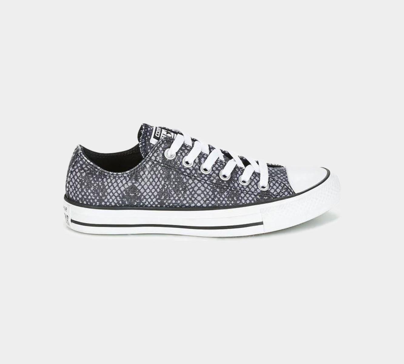 Converse CTAS Shark Print Trainers Green/White & Black/White Shoes UK 3-8