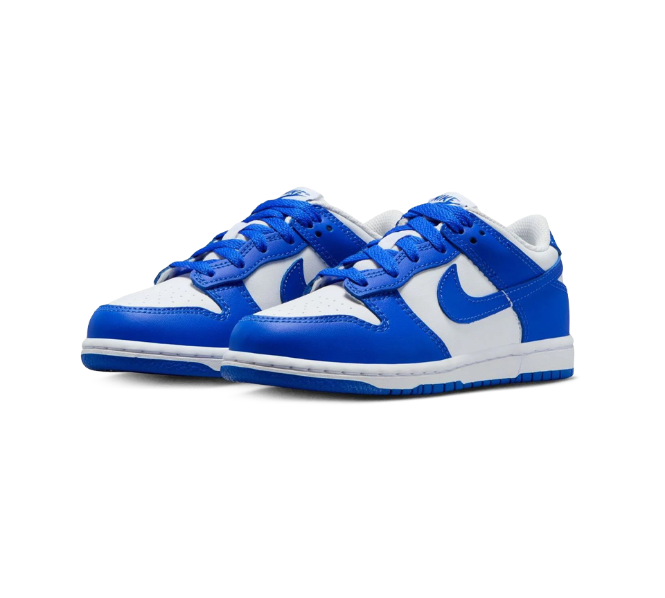 Nike Dunk Low Trainers White/Hyper Royal UK 10C-UK 2Y