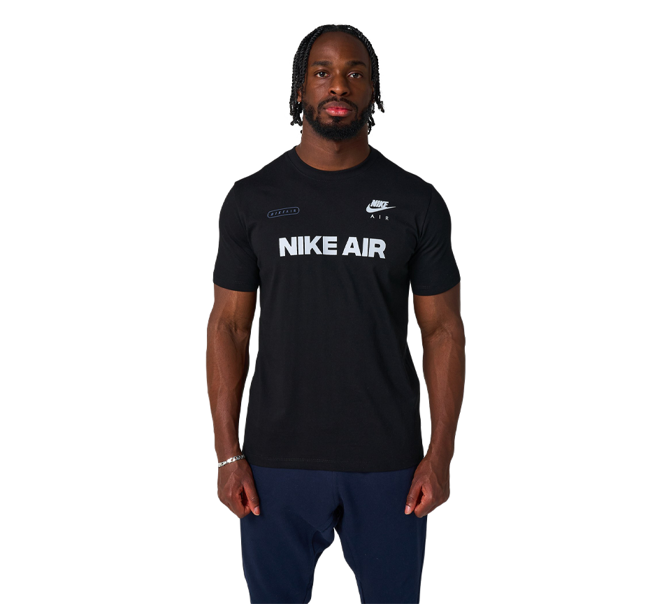 Nike Air Max Tee Mens Black Short Sleeve Crew Neck T-Shirt UK S-XL