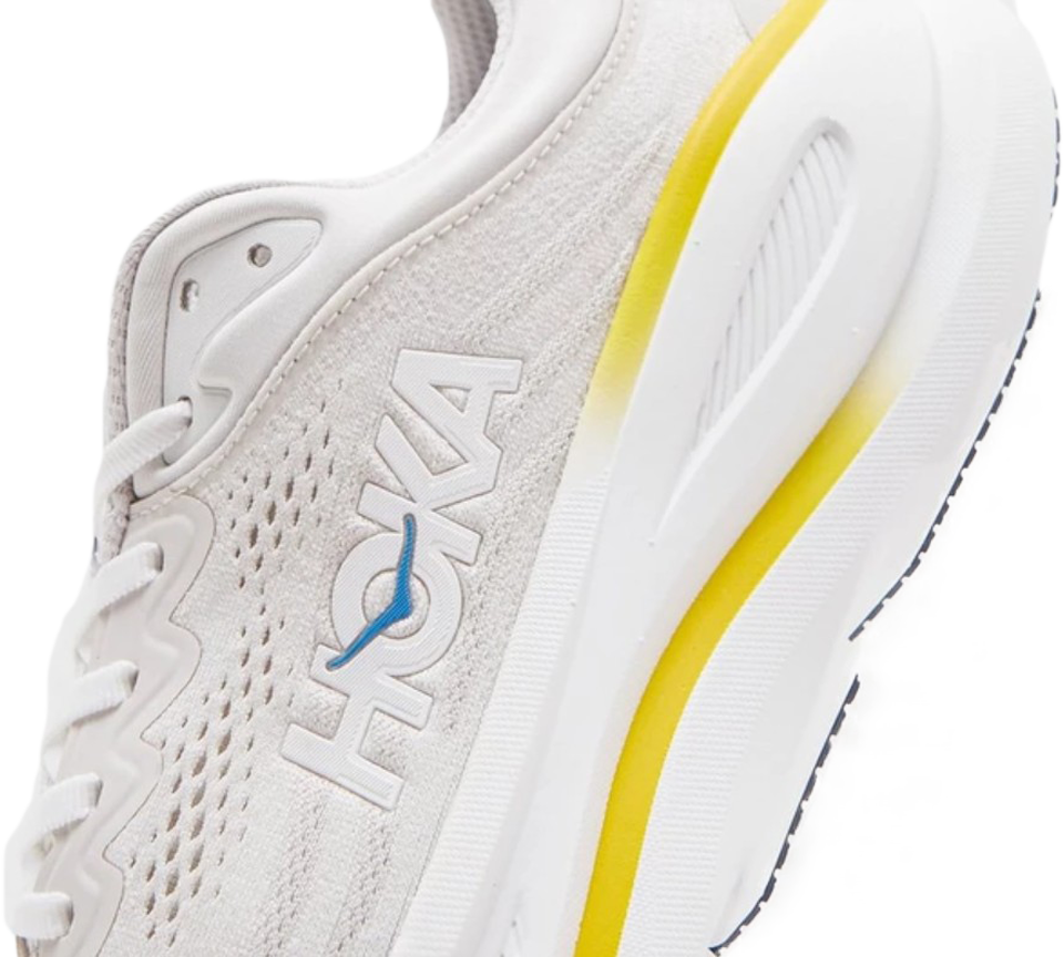 Hoka Bondi 9 Trainers Mens Cushioned Running Shoes Black White UK 7-12