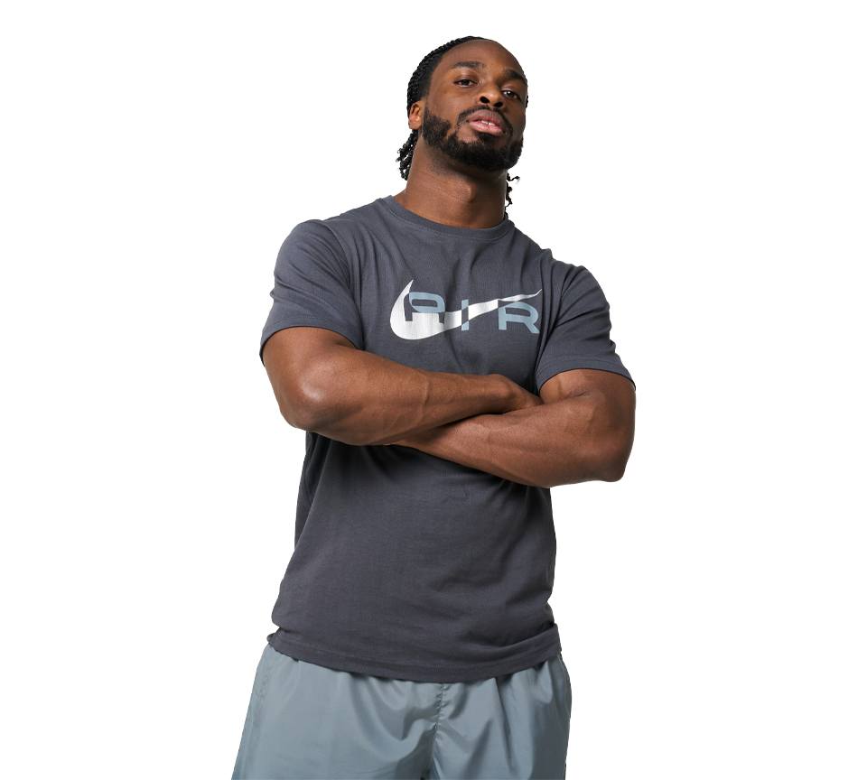 Nike Air Graphic Tee Mens Black and Navy Short Sleeve Crew Neck T-Shirt UK S-2XL
