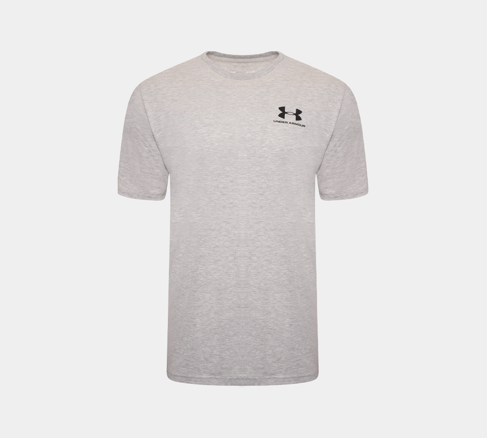 Under Armour Sportstyle Left Chest T-Shirt Mens Black Grey Navy White Crew Neck Tee UK S-XL