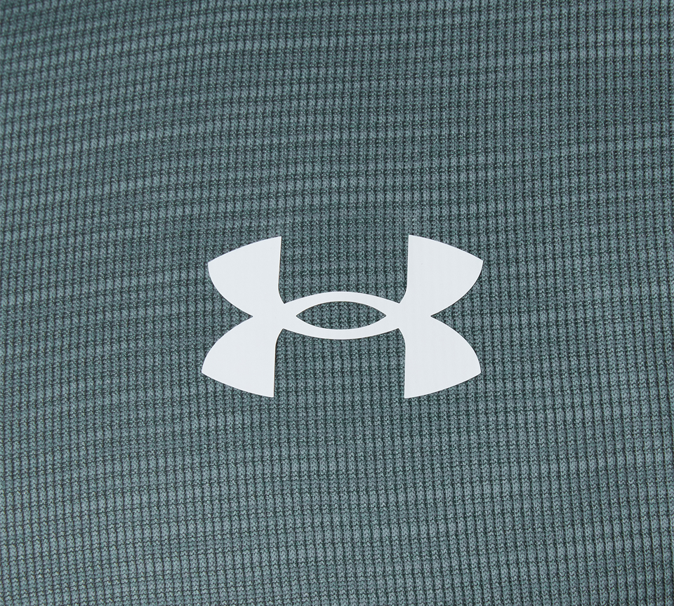 Under Armour Tech Textured Tee Mens Orange Base White Light Blue Blue White Short Sleeve T-Shirt UK S-2XL