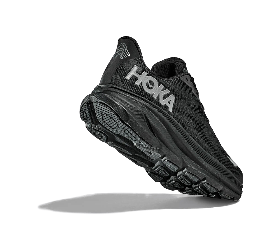 HOKA Clifton 9 GORE-TEX Triple Black Mens Running Shoes Trainers UK 4-8
