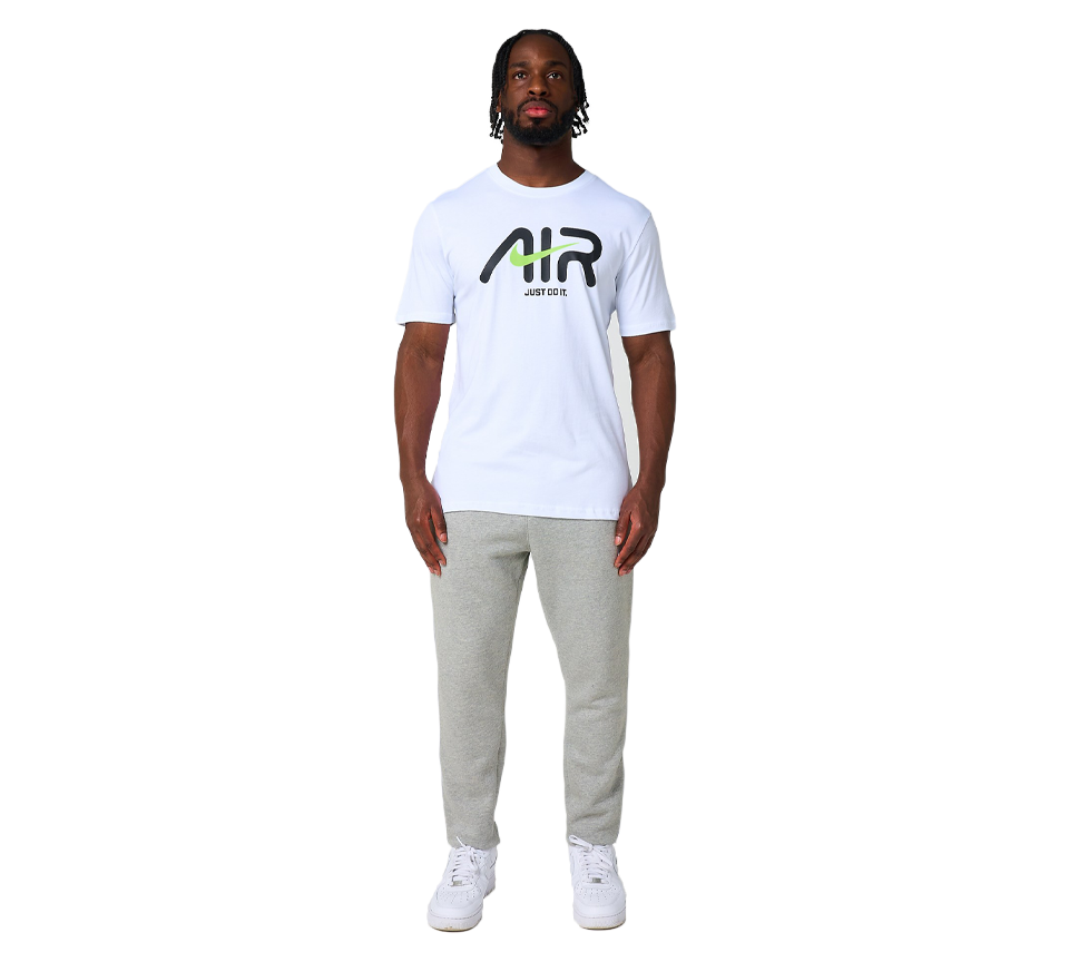 Nike Air Swoosh T Shirt Mens Casual Black and White Crew Neck Short Sleeve Tee UK S-2XL