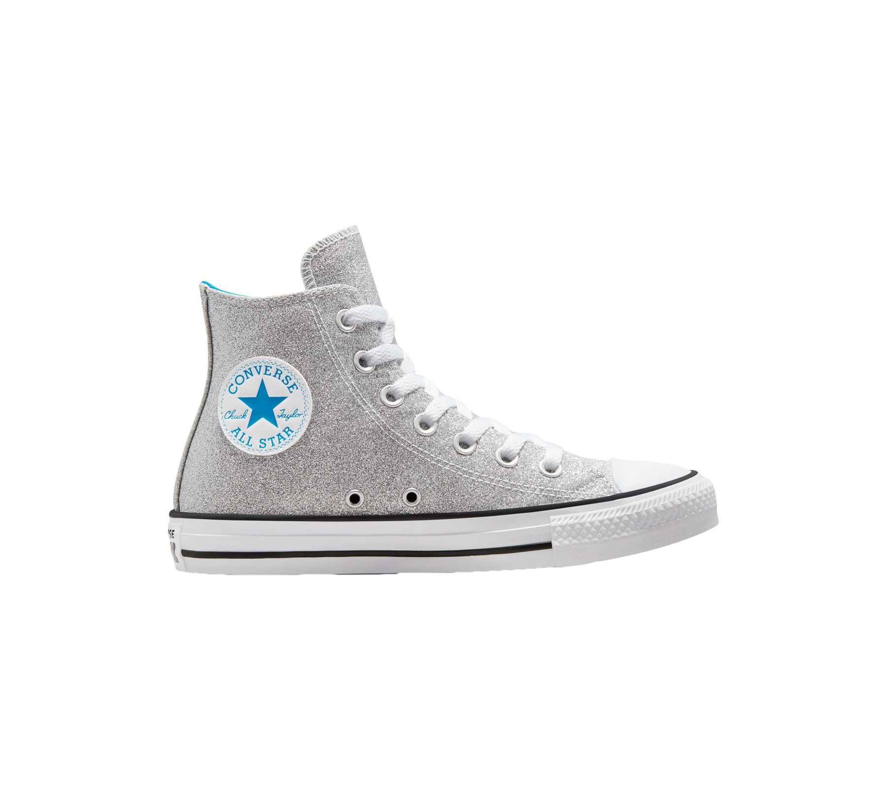 Converse Authentic Glam Chuck Taylor All Star Men Shoes Silver UK 3-8