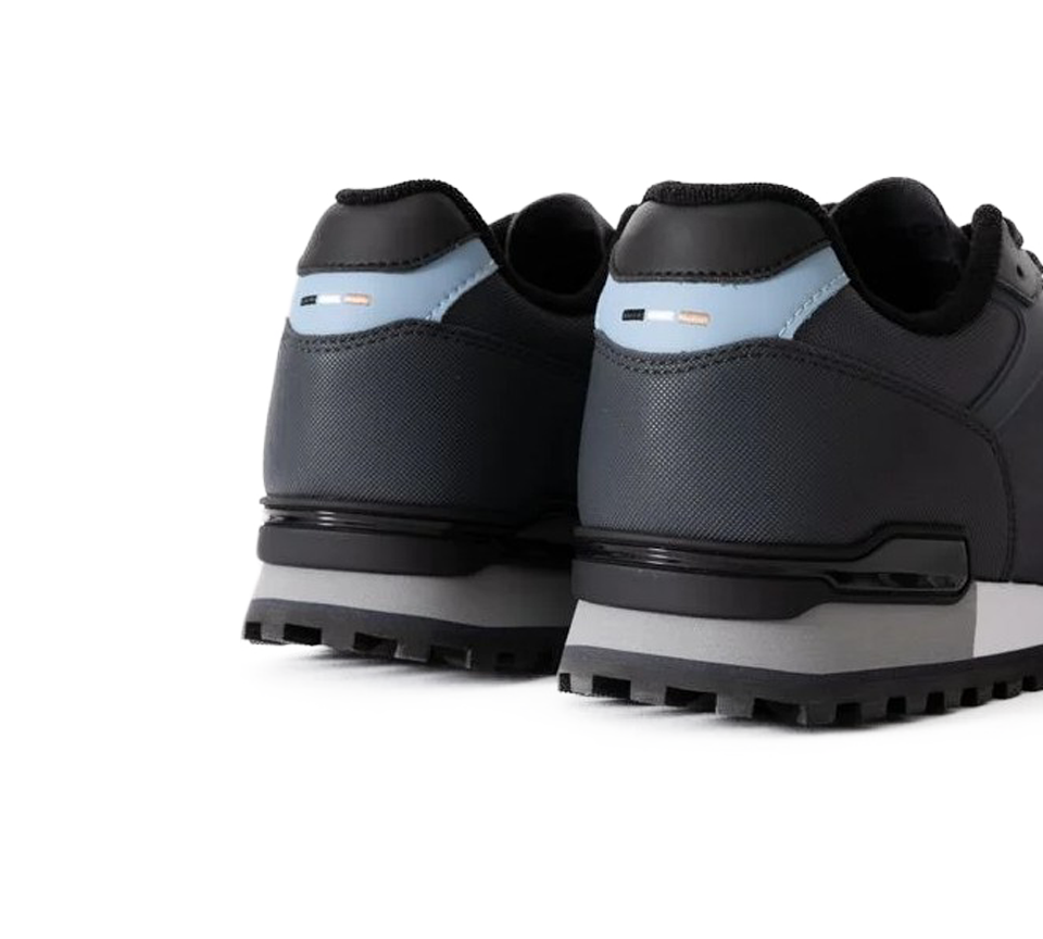Boss Parkour L Runn TXHF Trainers Navy Shoes UK 6-11