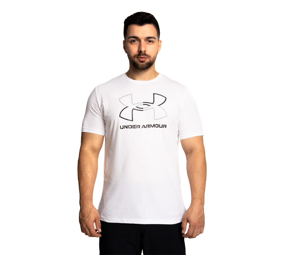Under Armour Foundation T-Shirt Mens Black White Grey Short Sleeve Crew Neck Tee UK S-2XL