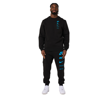 Nike Mens Standard Issue Fulltracksuit Black UK S-XL