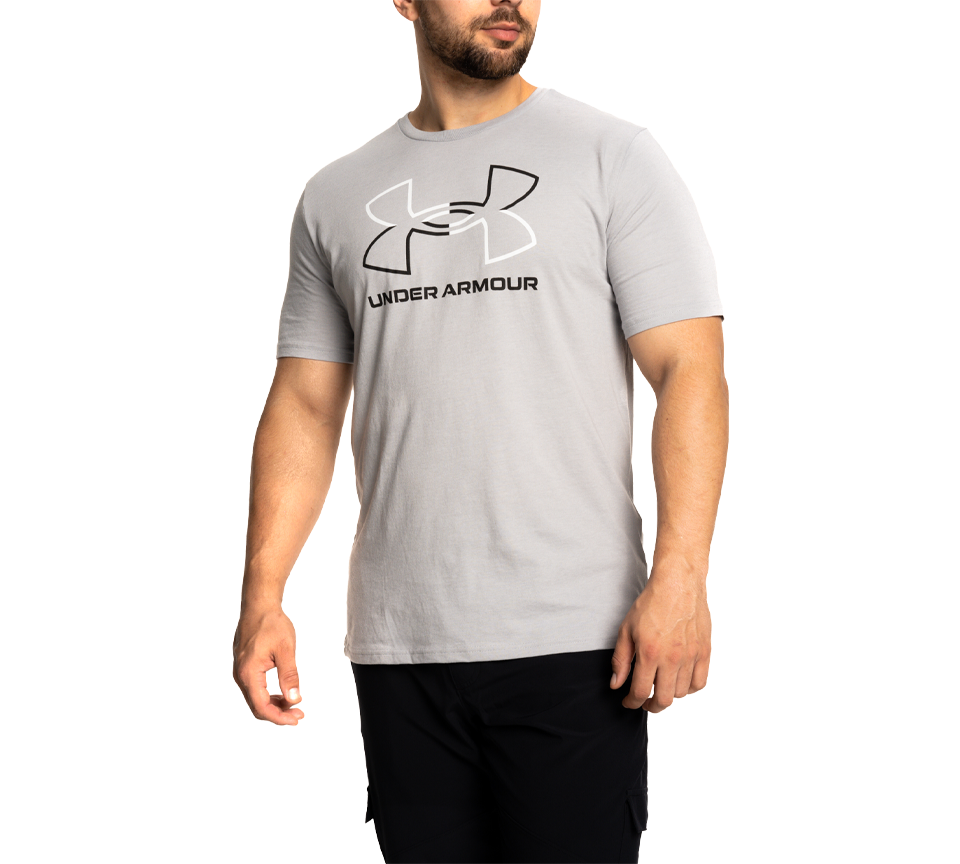Under Armour Foundation T-Shirt Mens Black White Grey Short Sleeve Crew Neck Tee UK S-2XL