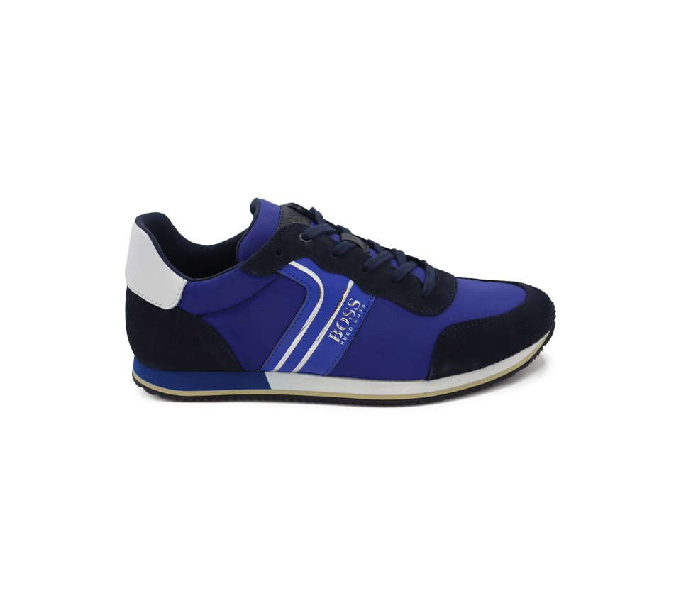 Hugo Boss Kids Wear Boys Trainers Shoes Blue UK 10-7.5