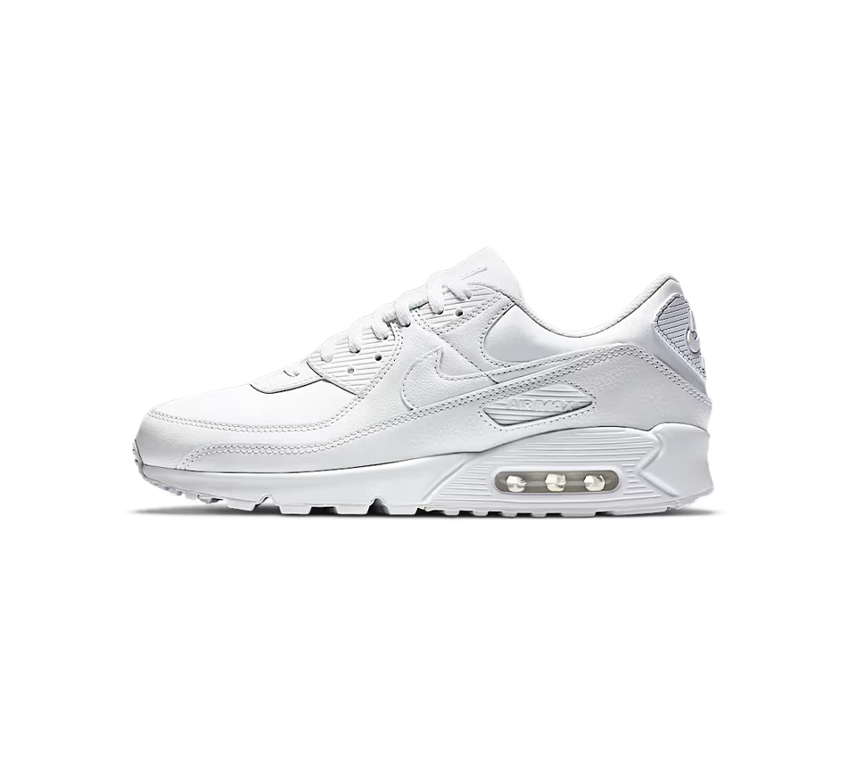 Nike Air Max 90 LTR Trainers White Leather Shoes UK 6-12