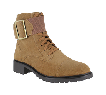 Rockport Ryleigh Lace Zip Up Boots Womens Mocha/Black & Taupe Nubuck/Olive UK 2.5-8.5