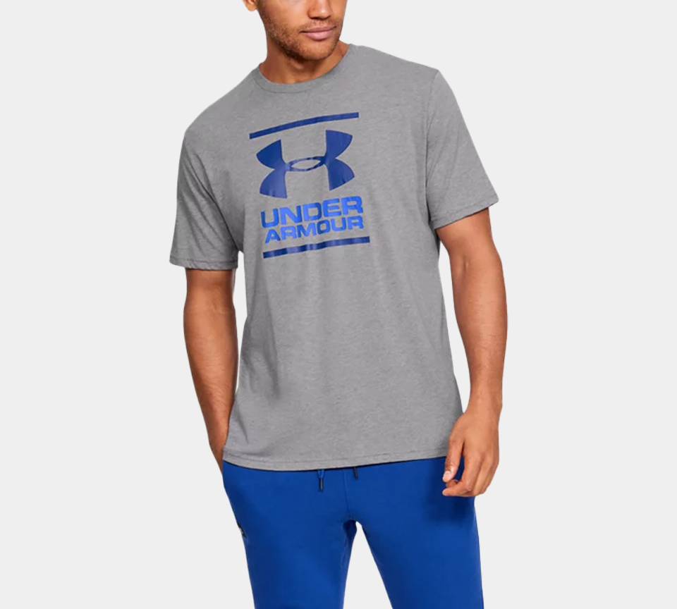 Under Armour GL Foundation Short Sleeve T-Shirt Mens Black White Grey Navy Tee UK S-XL