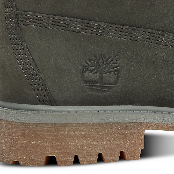 Timblerland 6 Inch Premium Dark Grey Girls Womens Boots UK 3-6.5