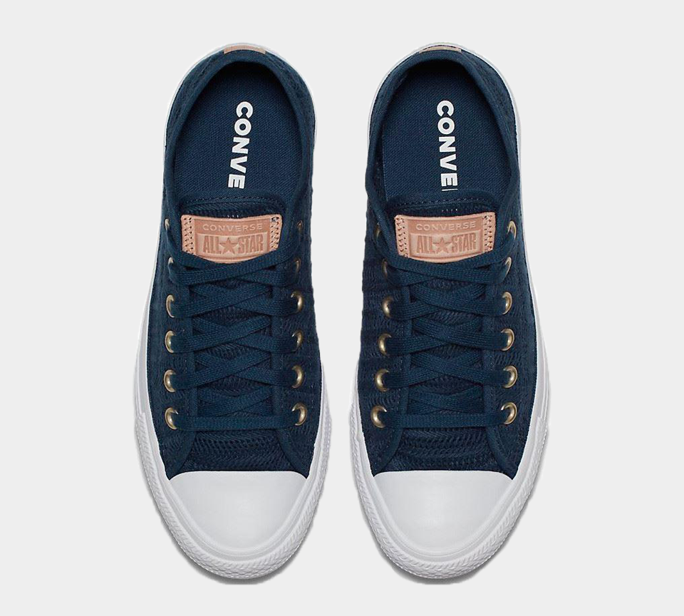 Converse CTAS OX Navy/Tan/White Trainers Shoes UK 4-7