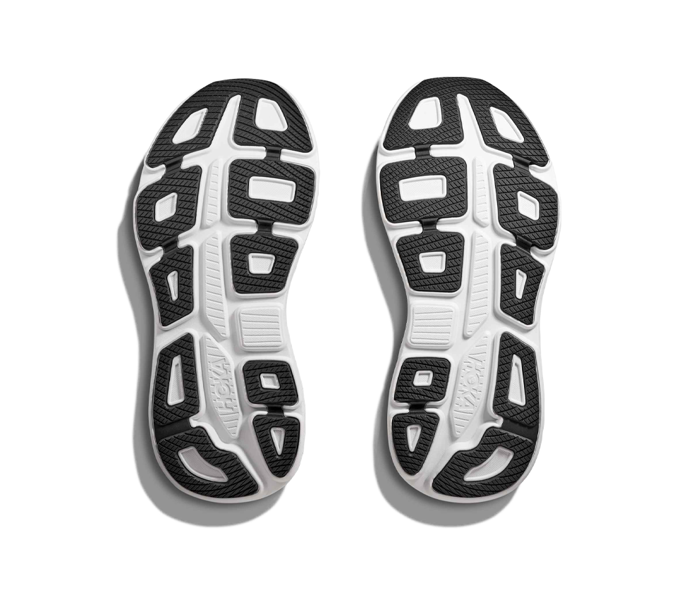 Hoka Bondi 9 Trainers Mens Black/White Cushioned Shoes UK 7-12