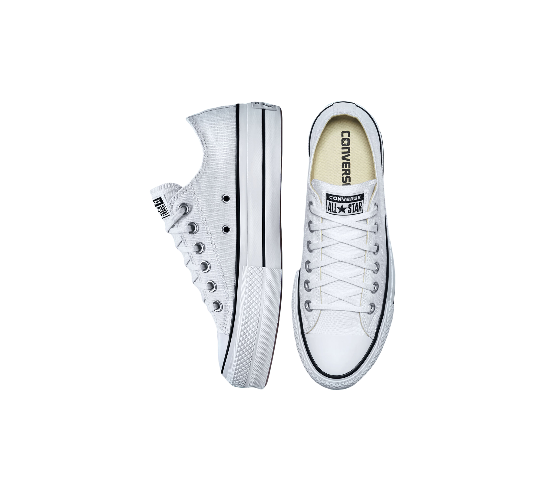 Converse Chuck Taylor All Star Lift OX White Womens Shoes UK 3-8