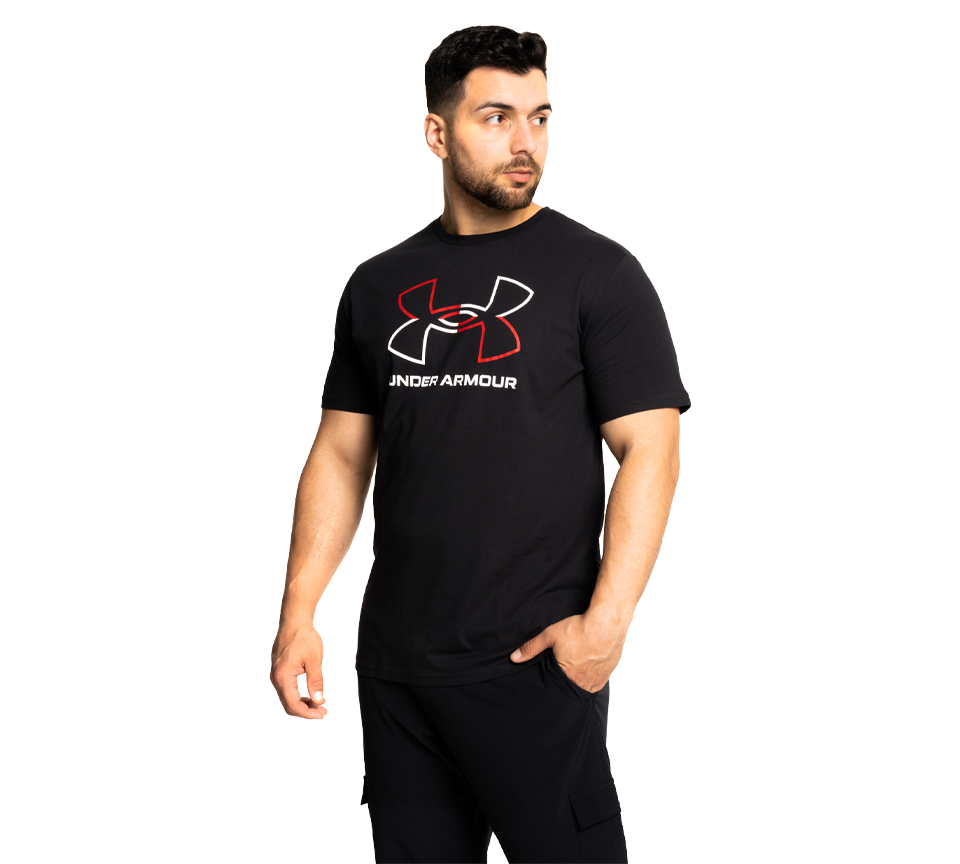 Under Armour Foundation T-Shirt Mens Black White Grey Short Sleeve Crew Neck Tee UK S-2XL