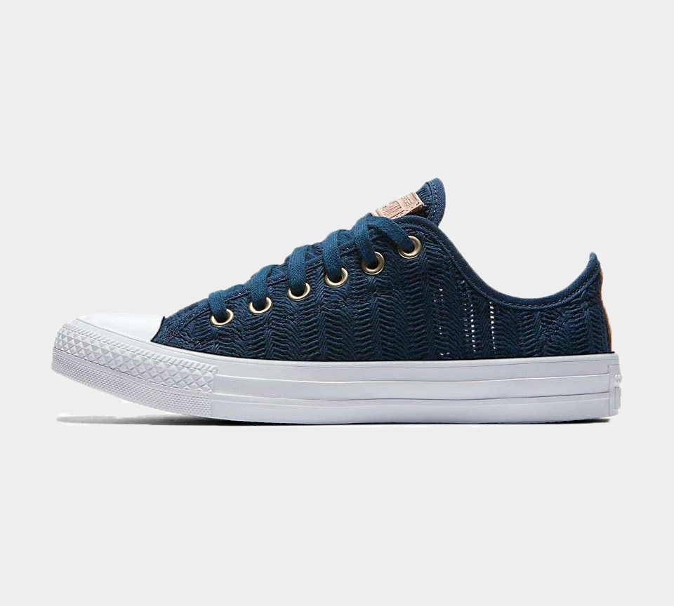 Converse CTAS OX Navy/Tan/White Trainers Shoes UK 4-7