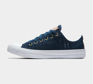 Converse CTAS OX Navy/Tan/White Trainers Shoes UK 4-7