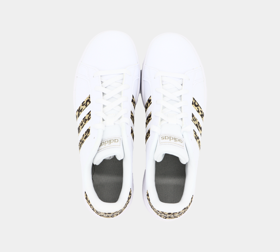 Adidas Grand Court K Trainers Cloud Kids Shoes UK 3-6