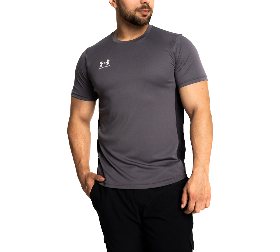 Under Armour Challenger Training T-Shirt Mens Midnight Navy and Starlight Gym Tee UK S-2XL