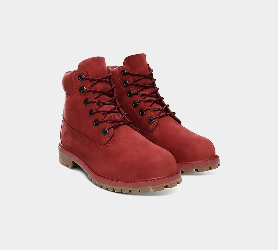 Timblerland 6 In Premium WP Burgandy UK 3-6.5