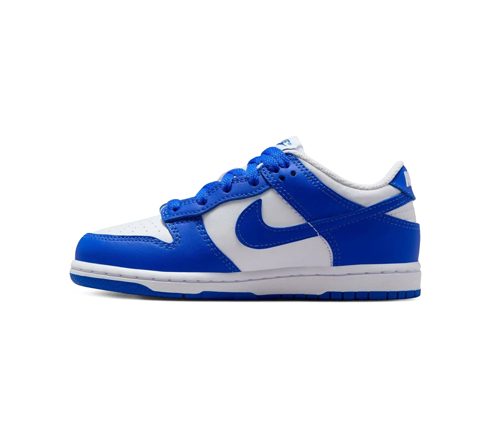 Nike Dunk Low Trainers White/Hyper Royal UK 10C-UK 2Y