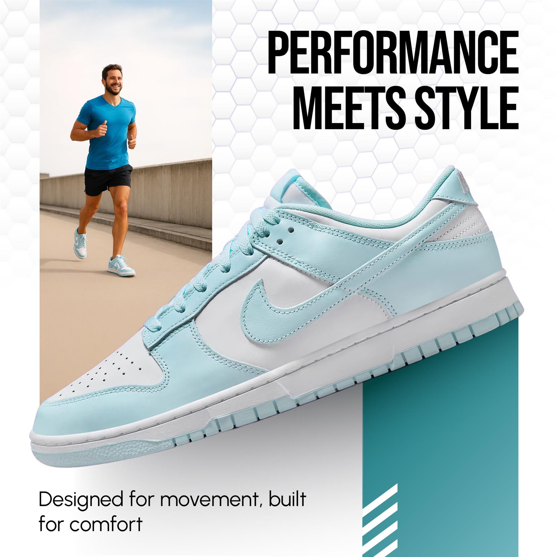 Nike Dunk Low (GS) White Blue UK 3-6