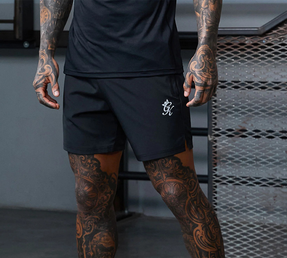 Gym King Energy 6" Shorts Black Mens Lightweight Training Gym Shorts S-XL
