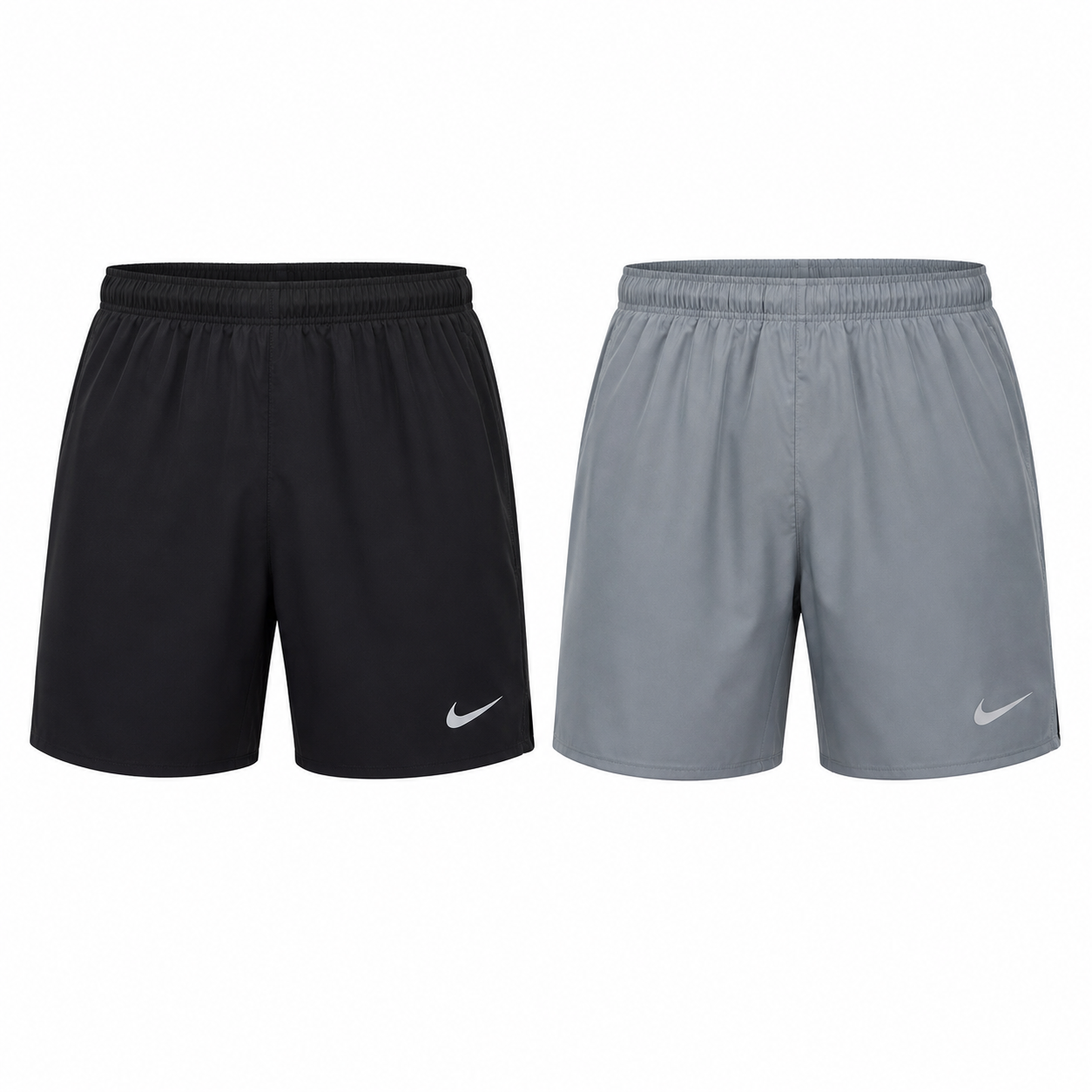 Nike Challenger 7 Inch Mens Shorts Black and Grey UK S-2XL