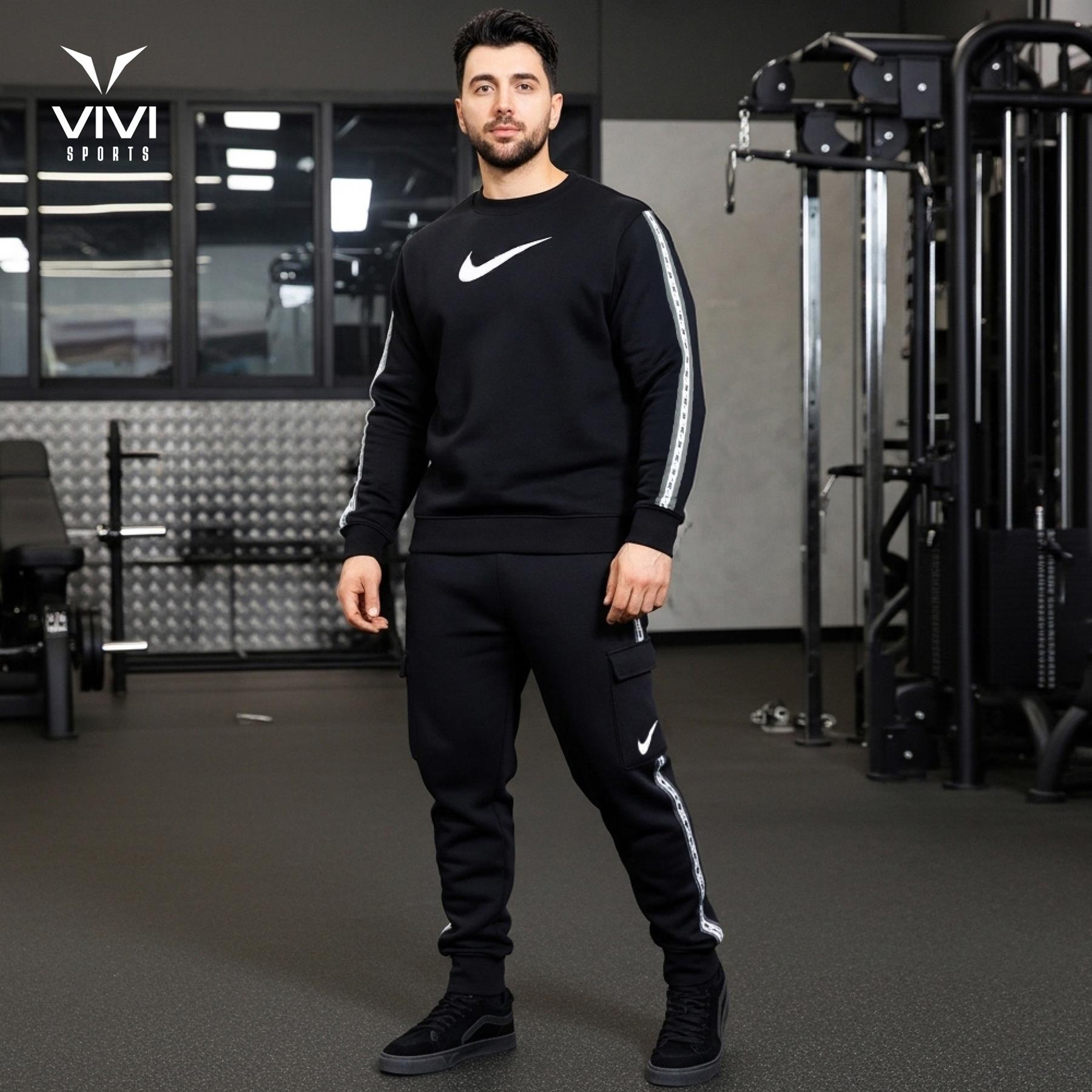 Nike Repeat Sweatshirt Black UK S-XL
