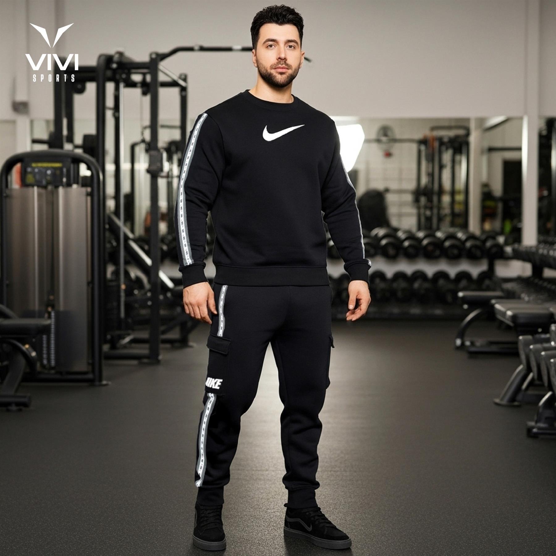 Nike Repeat Sweatshirt Black UK S-XL