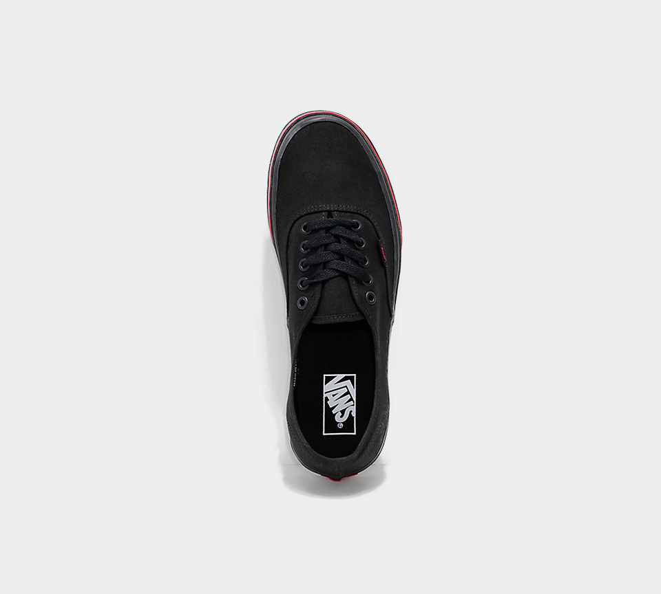 Vans Flame Wall Authentic Black Trainers Unisex Shoes UK 4