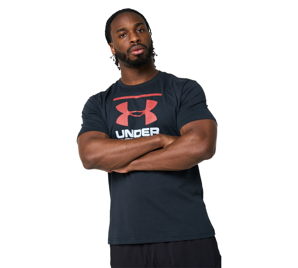 Under Armour GL Foundation Short Sleeve T-Shirt Mens Black White Grey Navy Tee UK S-XL