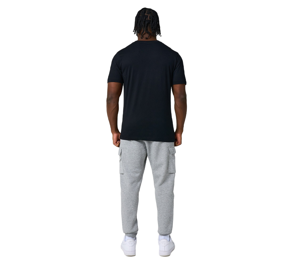 Nike Stack Logo Tee Mens Black and White Short Sleeve Crew Neck T-Shirt UK S-2XL