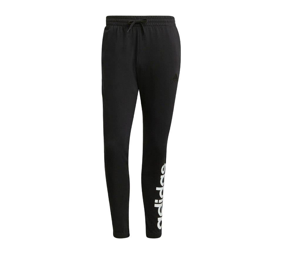 Adidas Essentials French Terry Mens Tapered Elastic Cuff Logo Joggers Black UK M-XL