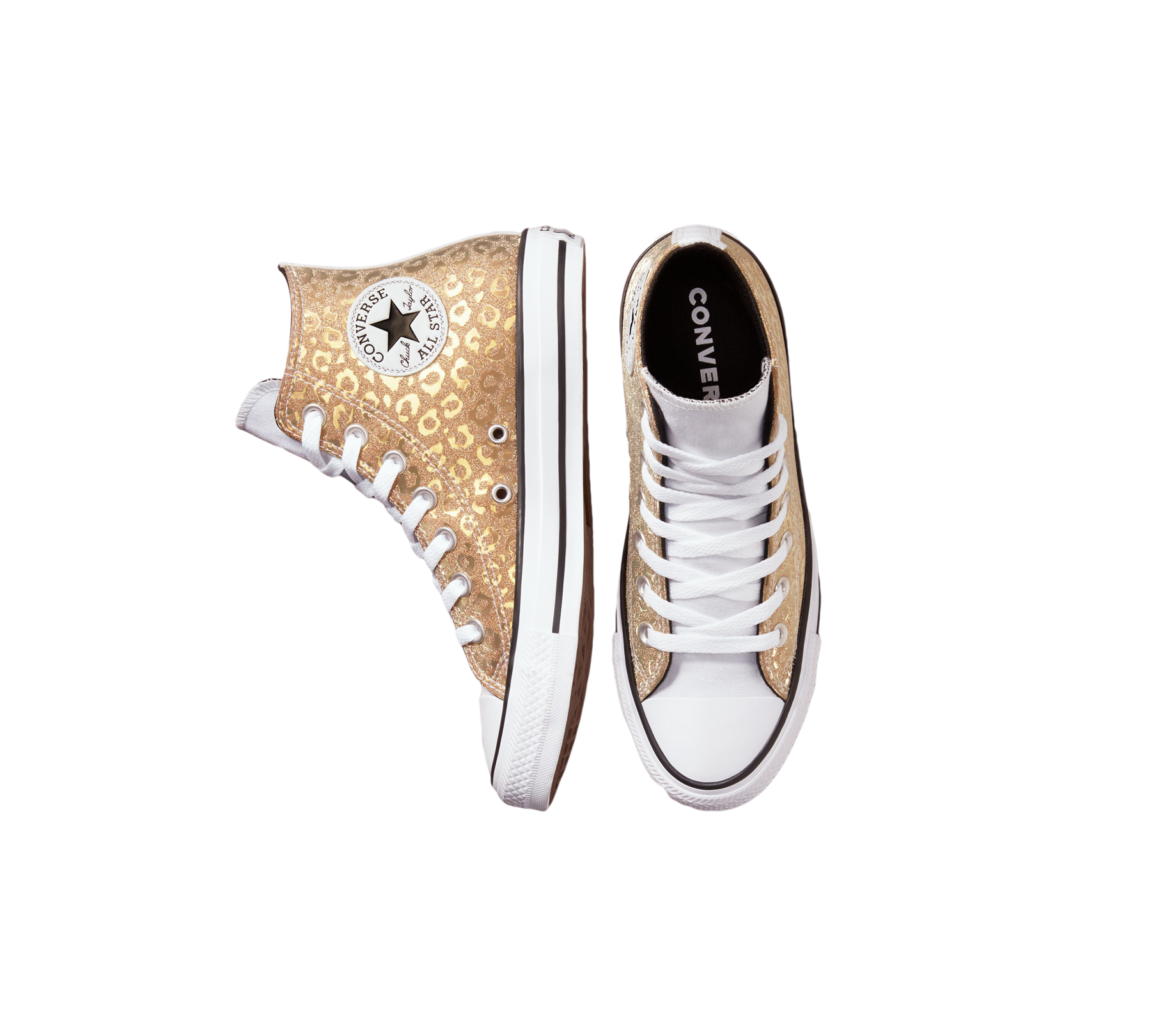 Converse Authentic Glam Chuck Taylor All Star Womens Shoes Gold UK 3-8